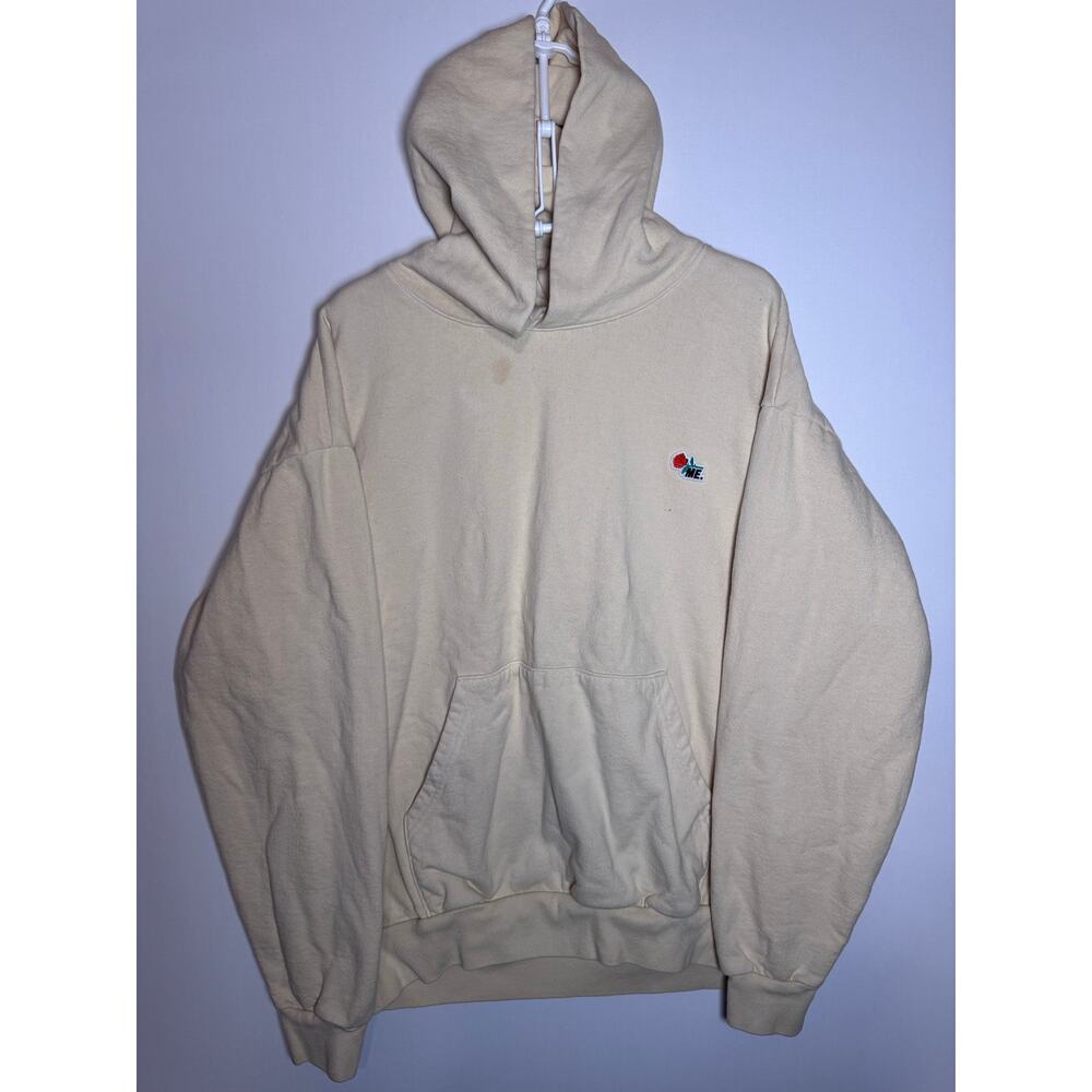 MELODY EHSANI ME. Rose Light Yellow Hoodie Sweatshirt Size XL